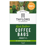 Taylors of Harrogate Rich Italian Ground Coffee Bags x10 All coffee Sainsburys   