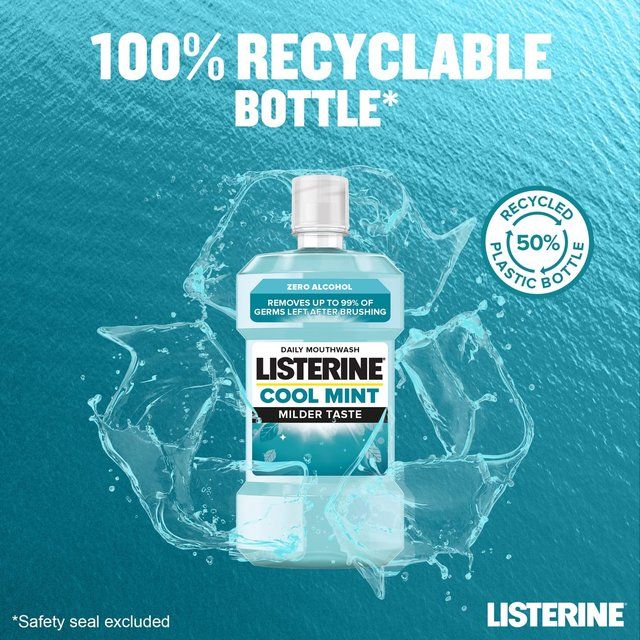 Listerine Cool Mint Milder Taste Mouthwash   500ml GOODS M&S   