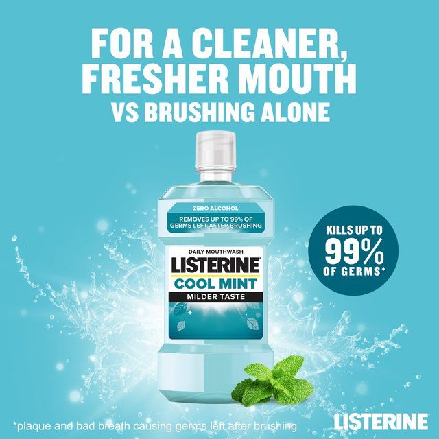 Listerine Cool Mint Milder Taste Mouthwash   500ml GOODS M&S   