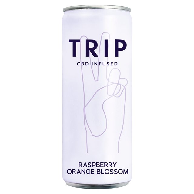 TRIP CBD Infused Raspberry Orange Blossom   250ml GOODS M&S   