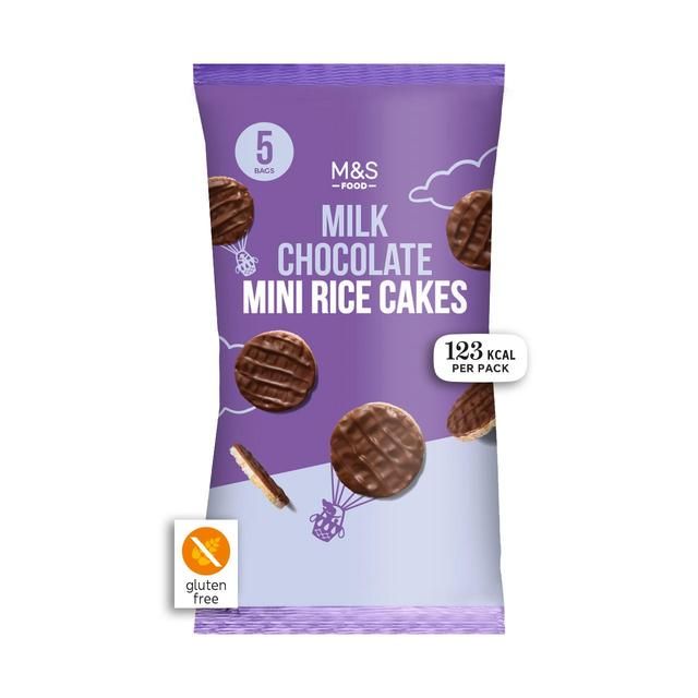 M&S 5 Milk Chocolate Mini Rice Cakes   125g