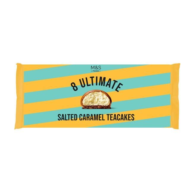 M&S 8 Ultimate Salted Caramel Teacakes   240g GOODS M&S   