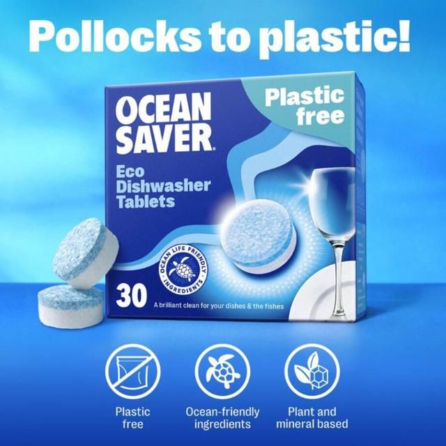 OceanSaver Plastic Free Eco Dishwasher Tablets   30 per pack GOODS M&S   