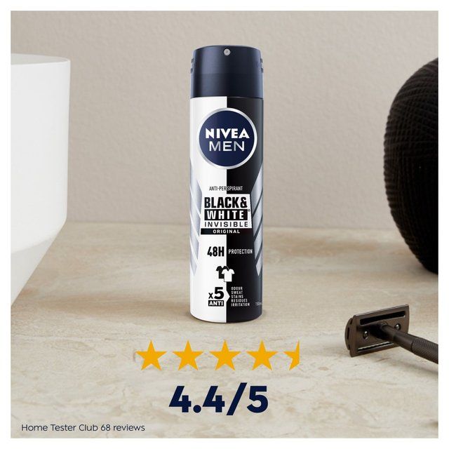 NIVEA Men Black & White Original Anti-perspirant Deodorant Spray   150ml GOODS M&S   