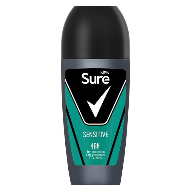 Sure Men Antiperspirant Deodorant Roll On Sensitive   50ml