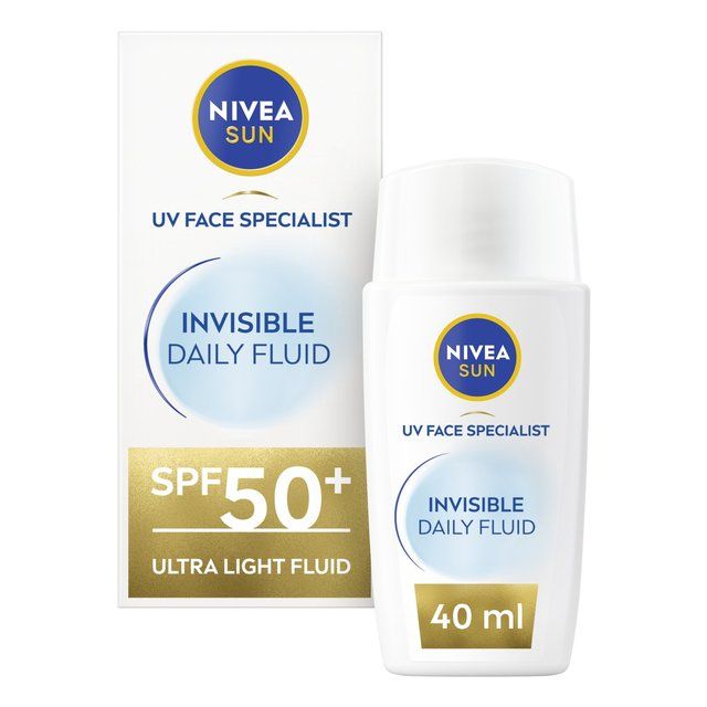 NIVEA SUN UV Face Invisible Daily Fluid SPF 50 Sunscreen   40ml GOODS M&S   