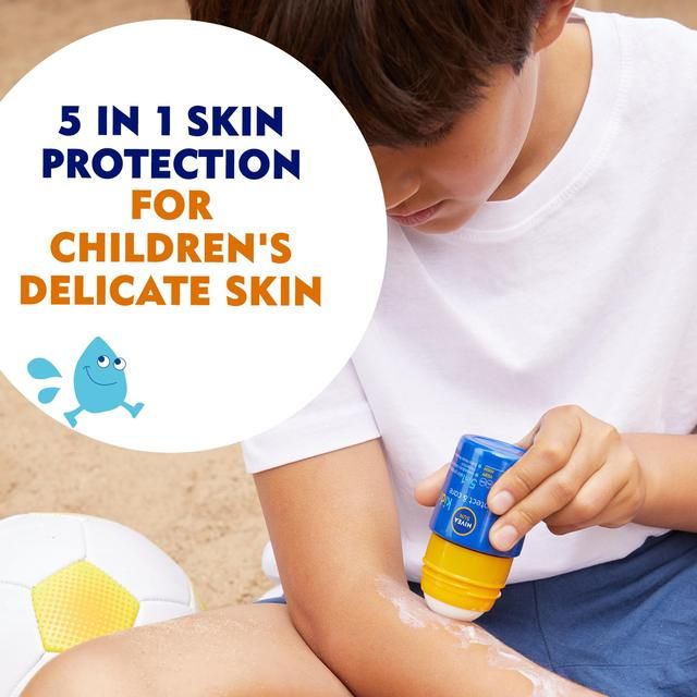 NIVEA SUN Kids Protect & Care SPF 50+ Sun Lotion Roll On   50ml GOODS M&S   