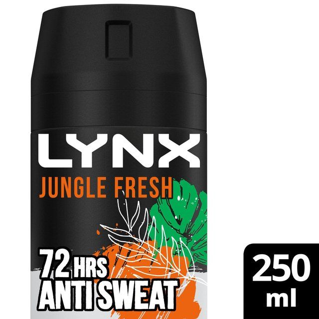 Lynx Men Antiperspirant Deodorant Aerosol Jungle Fresh   250ml GOODS M&S   