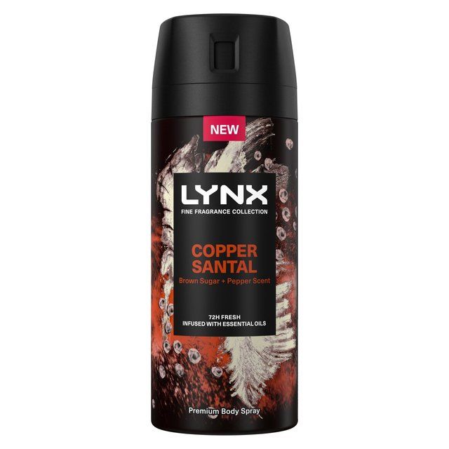 Lynx Fine Fragrance Collection Premium Deodorant Bodyspray Copper Santal   150ml GOODS M&S   