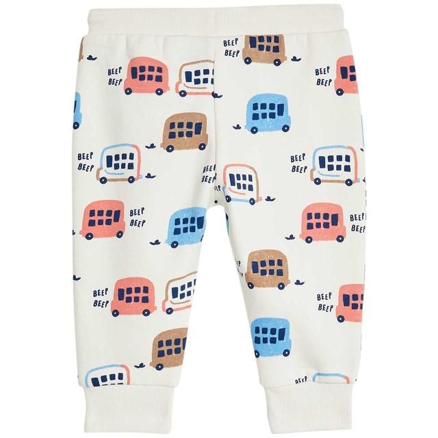 M&S Transport Joggers 0-3 Years Cream Mix