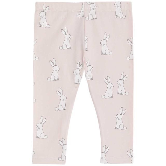 M&S Bunny Leggings 0-24 Months Neutral GOODS M&S   