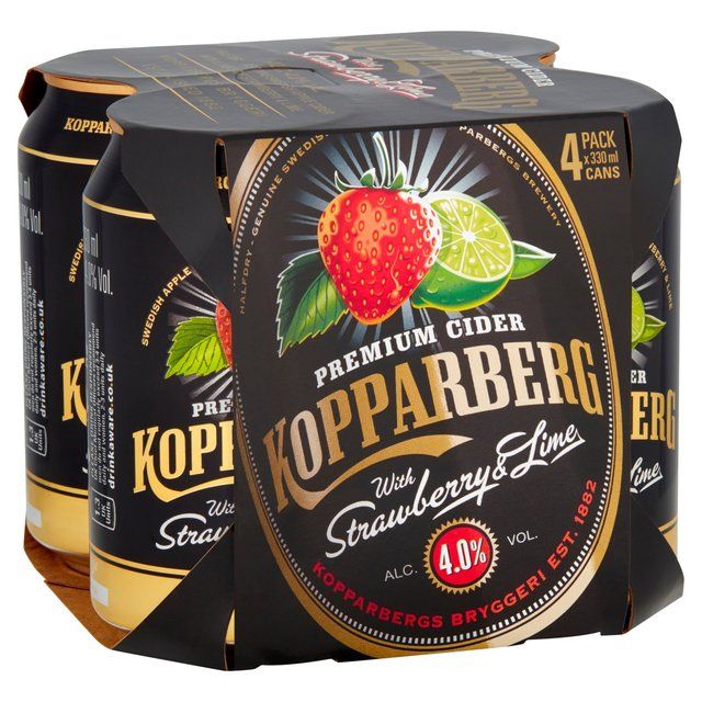 Kopparberg Strawberry & Lime Cans   4 x 330ml