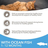 IAMS 1-12 Months Kitten Dry Cat Food Ocean Fish   3kg