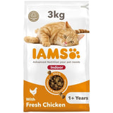 IAMS 1+ Years Indoor Dry Cat Food Chicken   3kg