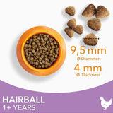 IAMS 1+ Years Hairball Dry Cat Food Chicken   3kg