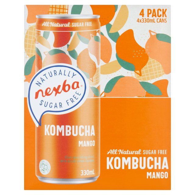 Nexba Mango Kombucha Can 4x330ml   4 x 330ml GOODS M&S   