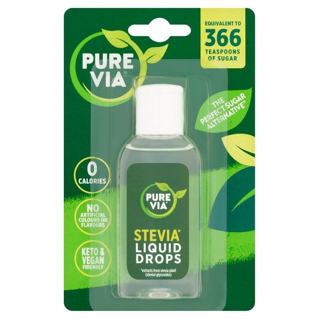 Pure Via Liquid Stevia Drops   55ml GOODS M&S   