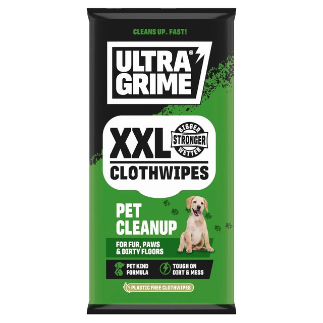 UltraGrime Pet Cleanup XXL Clothwipes   20 per pack