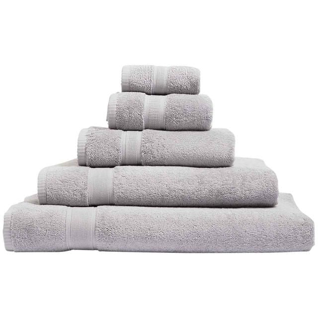 M&S Super Soft Pure Cotton Face Towels Light Grey   2 per pack