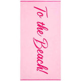 M&S Pure Cotton Pink Slogan Beach Towel GOODS M&S   