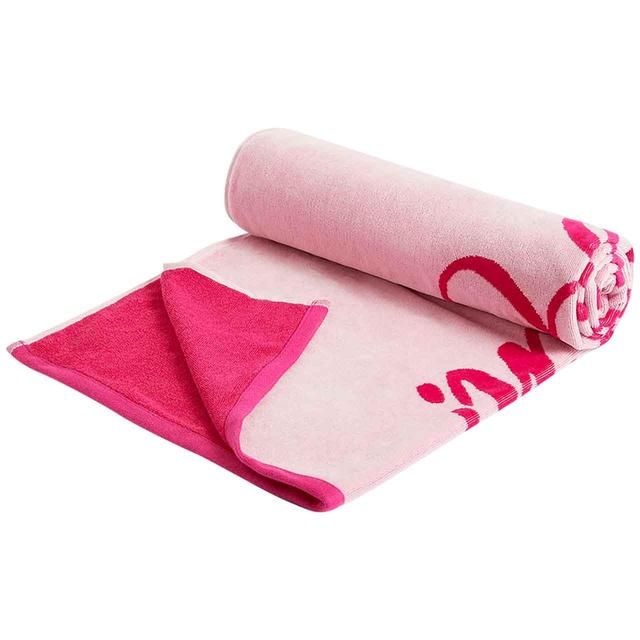 M&S Pure Cotton Pink Slogan Beach Towel