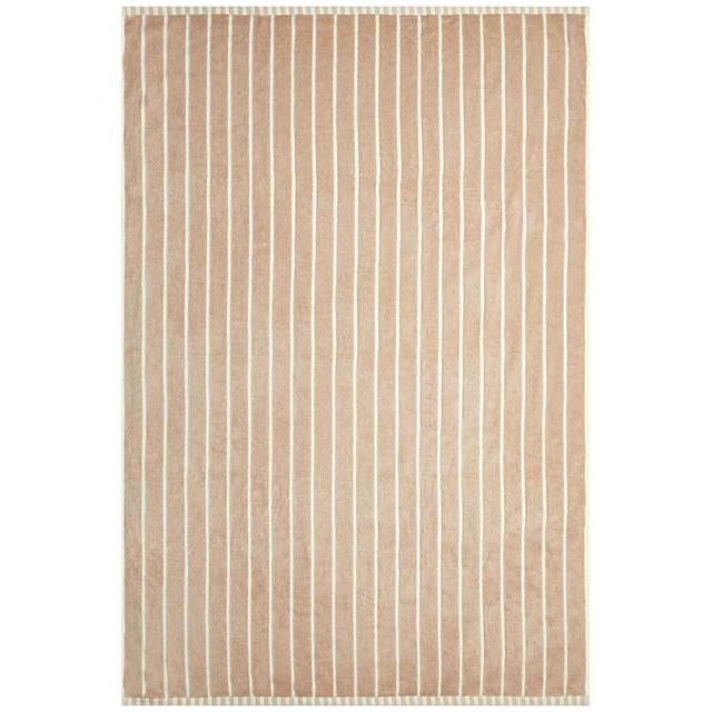 M&S Pure Cotton Carved Stripe Hand Towel Natural GOODS M&S   