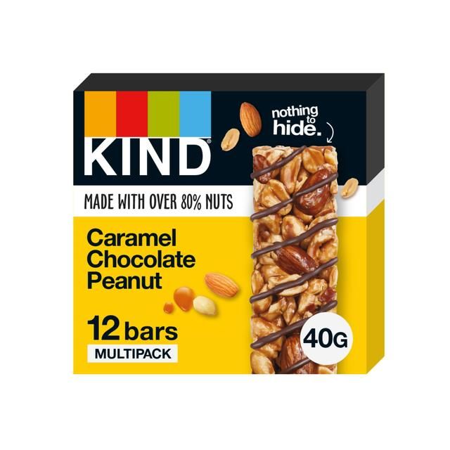 KIND Caramel Chocolate Peanut 12 Bar Pack   12 x 40g