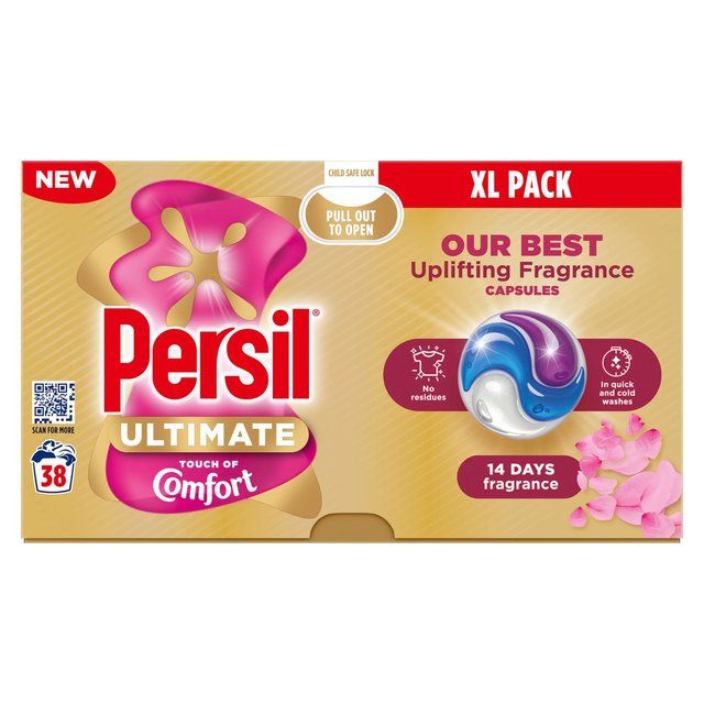 Persil Ultimate Touch of Comfort Laundry Washing Capsules   38 per pack