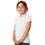 M&S Girls Regular School Polo 3-13 Years White GOODS M&S   