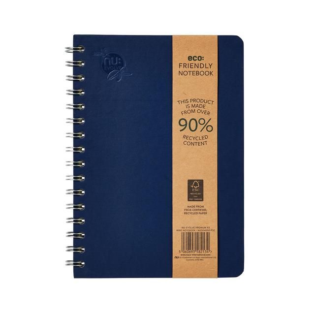 Nu Evolve Premium Navy B5 Wiro Notebook