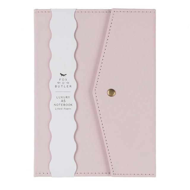 Pigment F&B Journal A5 Pink Faux Leather Notebook GOODS M&S   