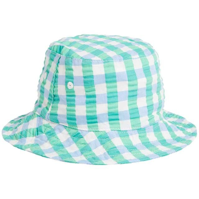 M&S Gingham Bucket Hat 0-12 Months Green