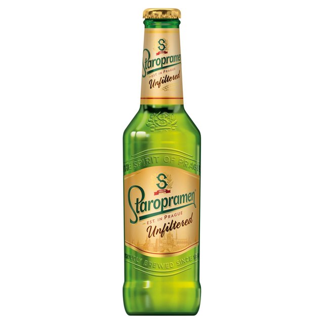 Staropramen Unfiltered Premium Czech Lager Bottle   500ml