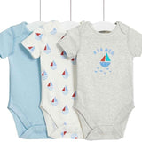 M&S Nautical Bodysuits Newborn-3 Years Ecru GOODS M&S   