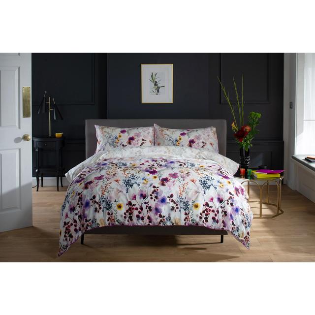 The Lyndon Company Floral 180TC 100% Cotton Duvet Set Lilac