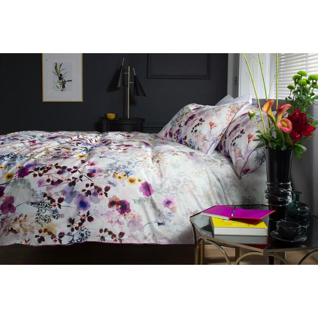 The Lyndon Company Floral 180TC 100% Cotton Duvet Set Lilac GOODS M&S   