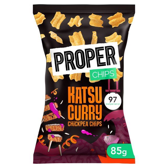 PROPER Chips Katsu Curry Chickpea Chips   85g