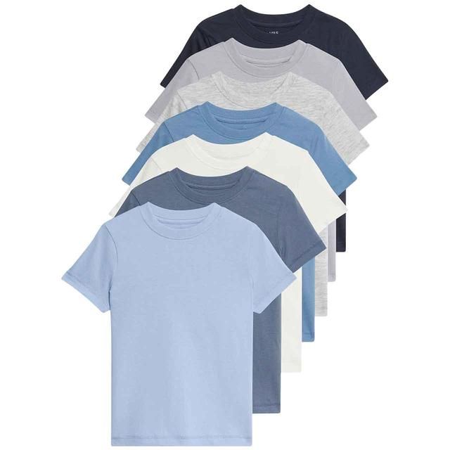 M&S Solid Tees 7 Pack 2-7 Years Blue