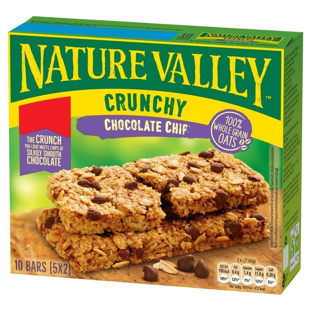 Nature Valley Crunchy Chocolate Chip Cereal Bars   5 x 42g