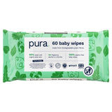 Pura Plastic Free Baby Wipes 60pk   60 per pack GOODS M&S   