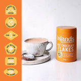 Islands Chocolate 55% Dark Hot Chocolate Flakes   200g