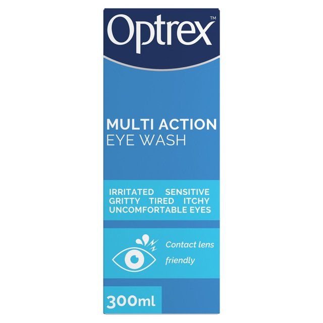 Optrex Multi Action Soothing Eye Wash For Irritated Eyes   300ml