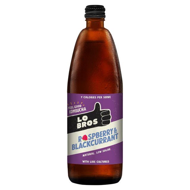 Lo Bros Kombucha - Raspberry & Blackcurrant   750ml