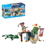 PLAYMOBIL 71473 Pirates Pirate with Alligator Starter Pack GOODS M&S   