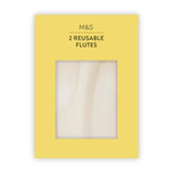 M&S Reusable Champagne Flutes   2 per pack GOODS M&S   