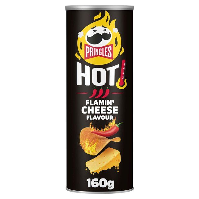 Pringles Hot Flamin' Cheese Sharing Crisps   160g GOODS M&S   