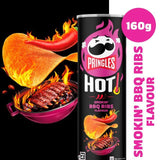 Pringles Hot Smoky BBQ Ribs Sharing Crisps   160g GOODS M&S   