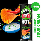 Pringles Hot Kickin' Sour Cream Sharing Crisps   160g GOODS M&S   