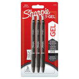 Sharpie S-Gel Gel Pens 0.7mm Black   3 per pack GOODS M&S   