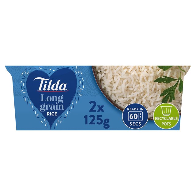 Tilda Pots Long Grain Rice   250g